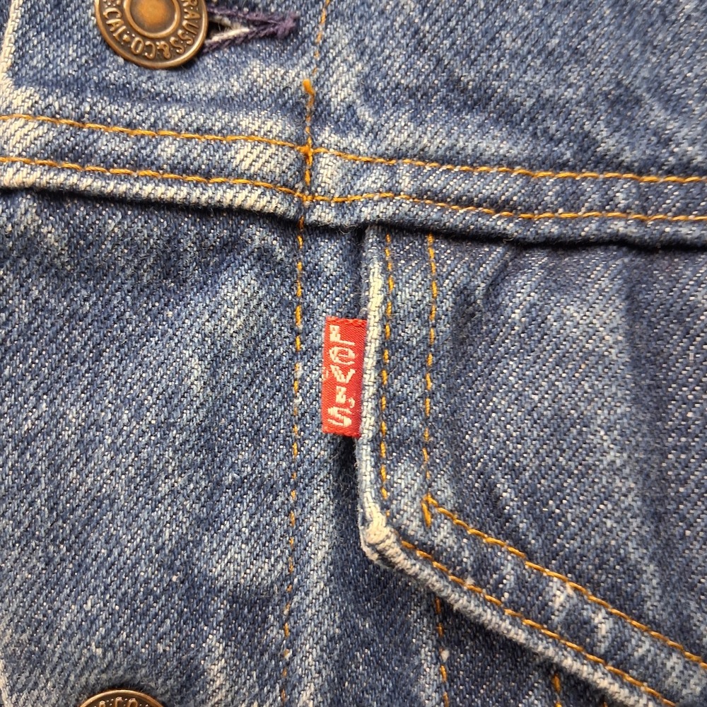Vintage 1985 Levis Type 3 Denim Trucker Jacket Size 40 70506 0216 Made in USA - Picture 4 of 13
